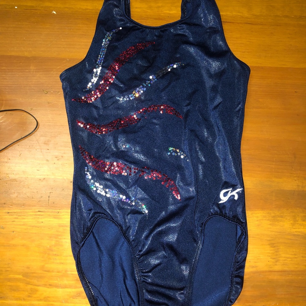 navy blue GK leotard